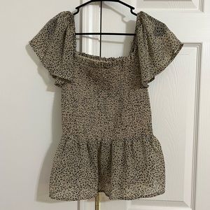 cheetah print top